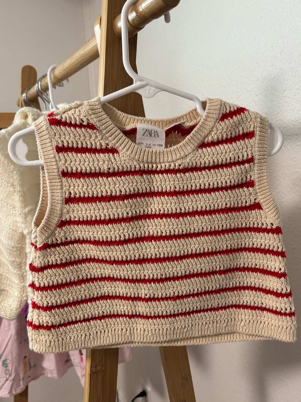 ZARA Striped Knit Tank Top